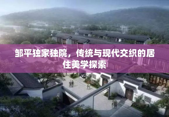 邹平独家独院,传统与现代交织的居住美学探索