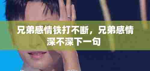 兄弟感情铁打不断，兄弟感情深不深下一句 