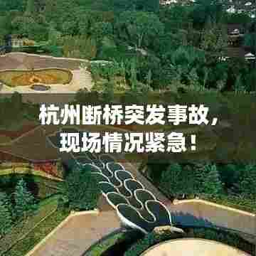 杭州断桥突发事故，现场情况紧急！