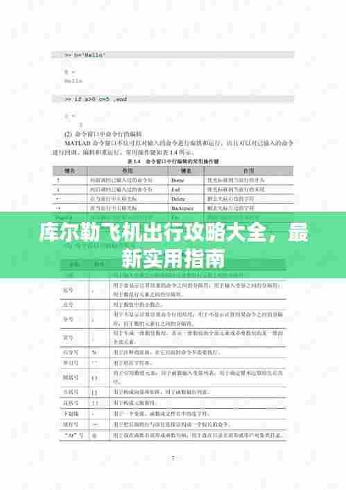 库尔勒飞机出行攻略大全，最新实用指南