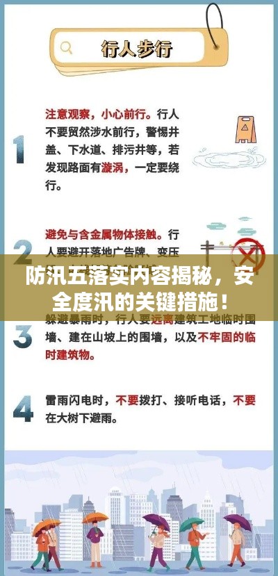 防汛五落实内容揭秘，安全度汛的关键措施！