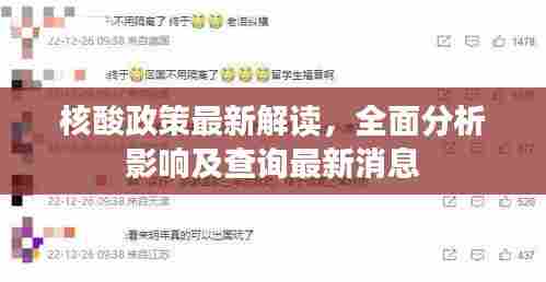 核酸政策最新解读，全面分析影响及查询最新消息