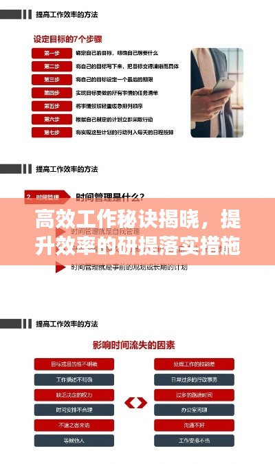 高效工作秘诀揭晓，提升效率的研提落实措施全解析
